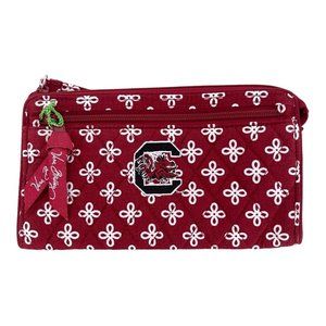 Vera Bradley University of South Carolina Gamecocks Front Zip Wristlet